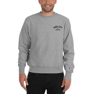 Champion X Pizza City Collab Embroidered Sweater (Grey)